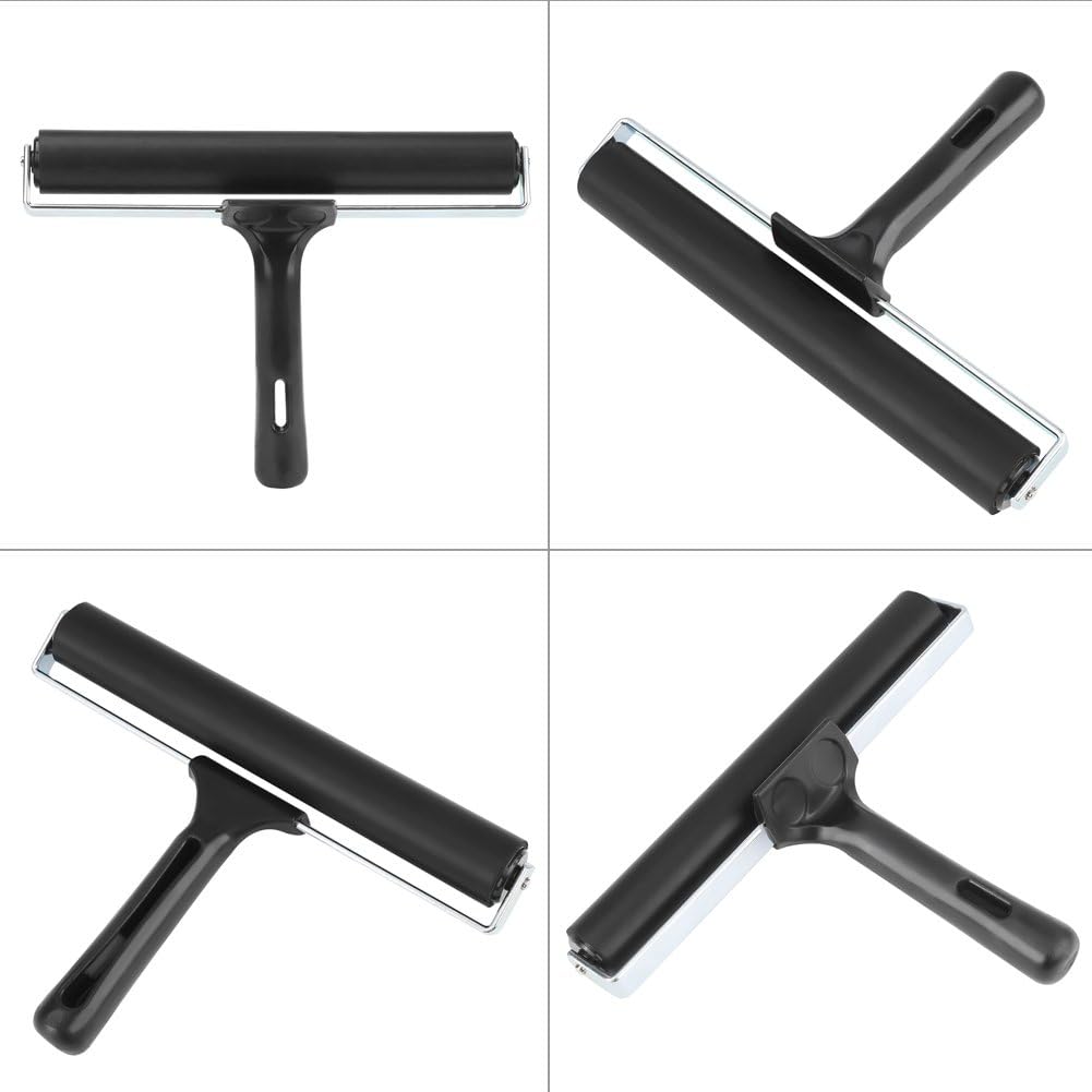 7.8 Inch Soft Rubber Brayer,Rubber Brayer Roller Paint Brush Ink Applicator Art Craft Oil Painting Tool