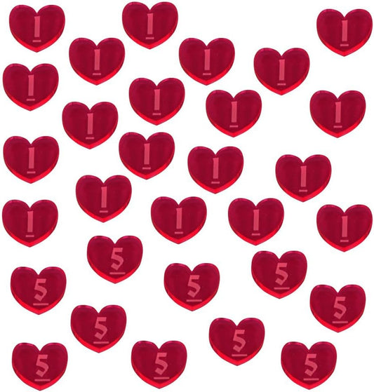 LITKO Dungeon Wound Tokens, Fluorescent Pink (30)