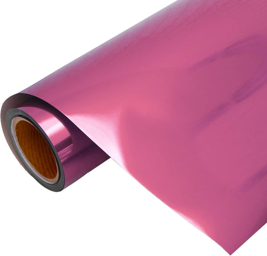 10 Yard x 20" Wide Roll Threadart Metallic Light Pink Heat Transfer Vinyl Film | Compatible with Venture Explore and Maker, Silhouette Cameo, & Large Format Cutters