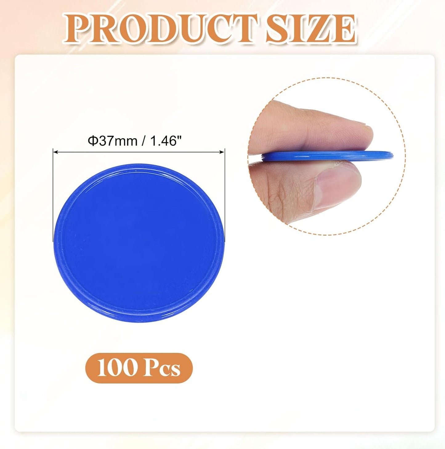 uxcell Plastic Poker Chips, Learning Counters Counting Counters Disks Markers Opaque Game Tokens for Game Play Math Counting