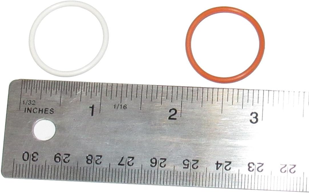 (100 Pack) Soft Stitch Ring Markers, Orange & White (Large Size for Needle Sizes 17-35, Includes 2 Colors, for Knitting/Crochet/etc)