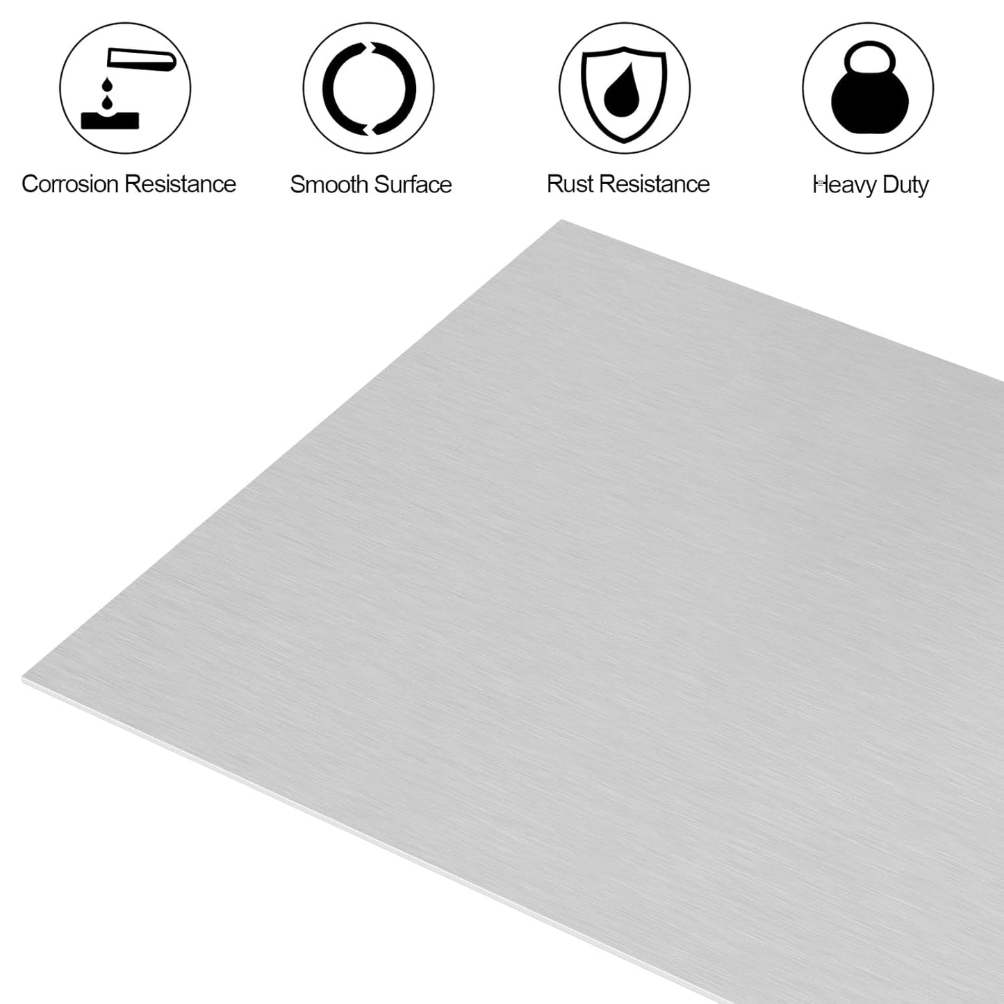 6061 T651 Aluminum Sheet Metal 12 x 12 x 1/8 (0.125”) Inch Flat Plain Aluminum Plate Covered with Protective Film, Heat Treatable Rectangle 3MM Aluminum Metal Plate for Industrial
