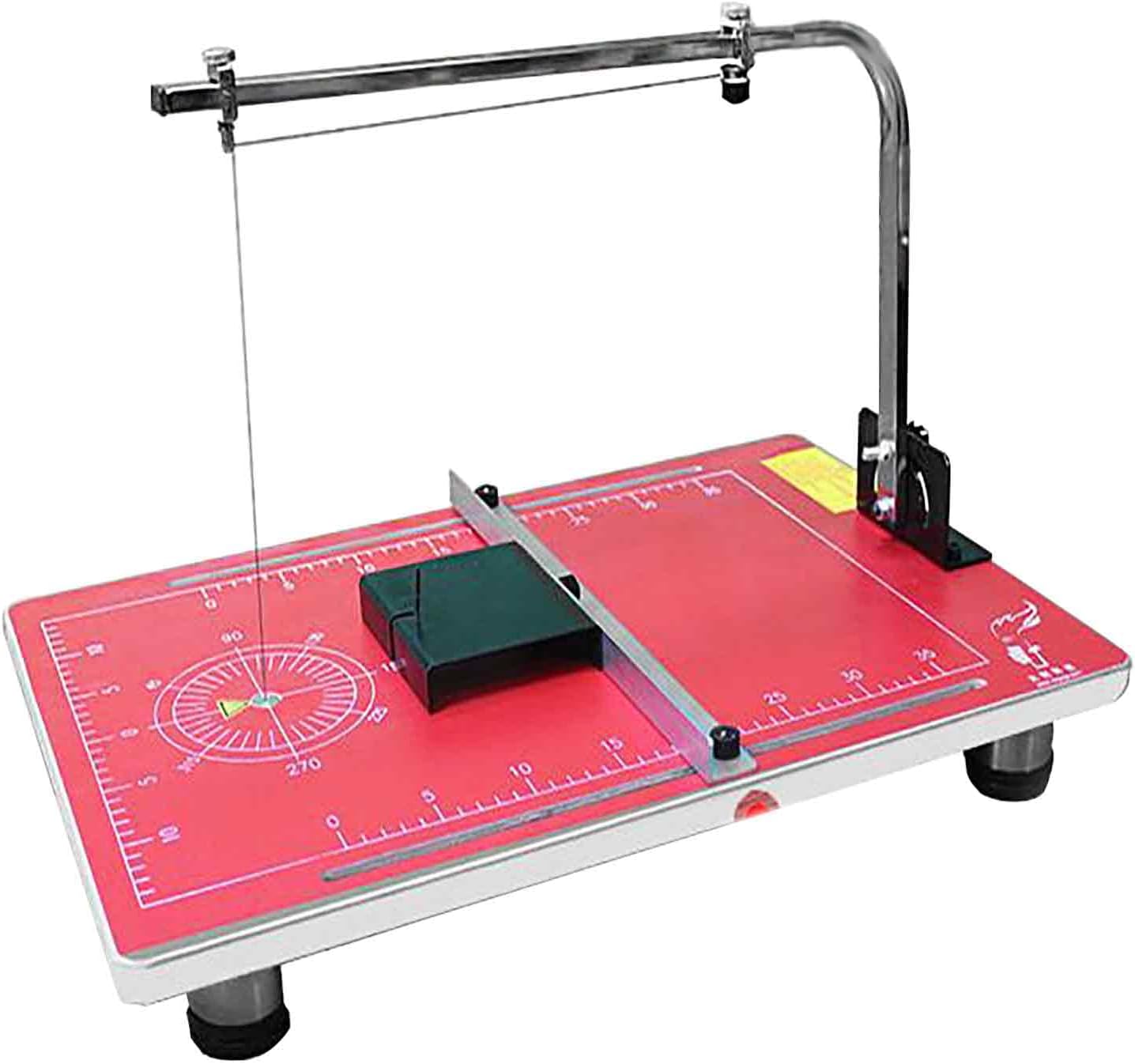 110V Hot Wire Foam Cutter with Scale, 22.8" ×15 ", 36W Professional Heat Cutting Machine for Foam, Sponge, EPE, Ribbon, KT Board, Adjustable Angle and Temperature