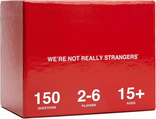 WE'RE NOT REALLY STRANGERS Card Game - 150 Conversation Cards for Couples, Friends, and Strangers - Icebreakers for Game and Date Nights, & Parties - Games for Adults and Teens, Ages 15+, 2-6 Players