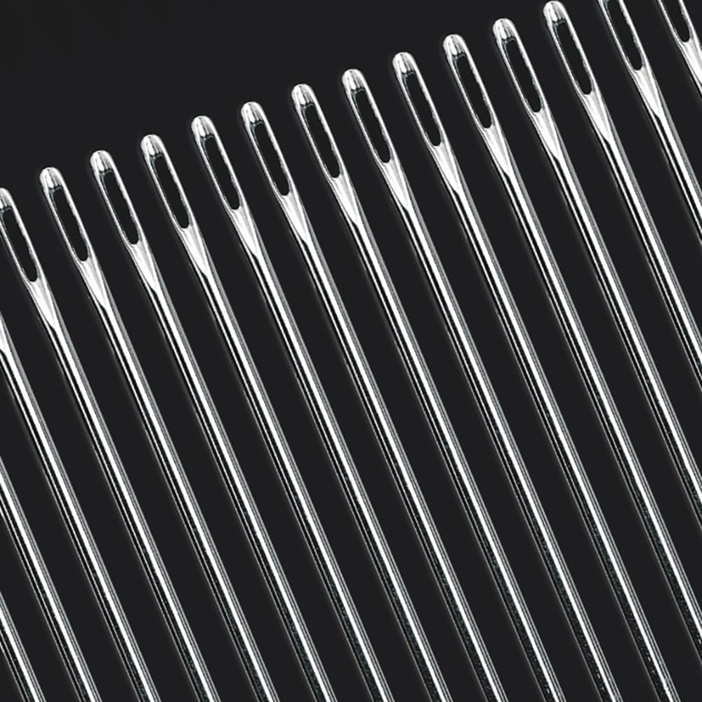 8" Professional Upholstery Needle 20cm Length 3mm Thickness, Big Eye Hand Sewing Needles for Stitching and Crafting Projects