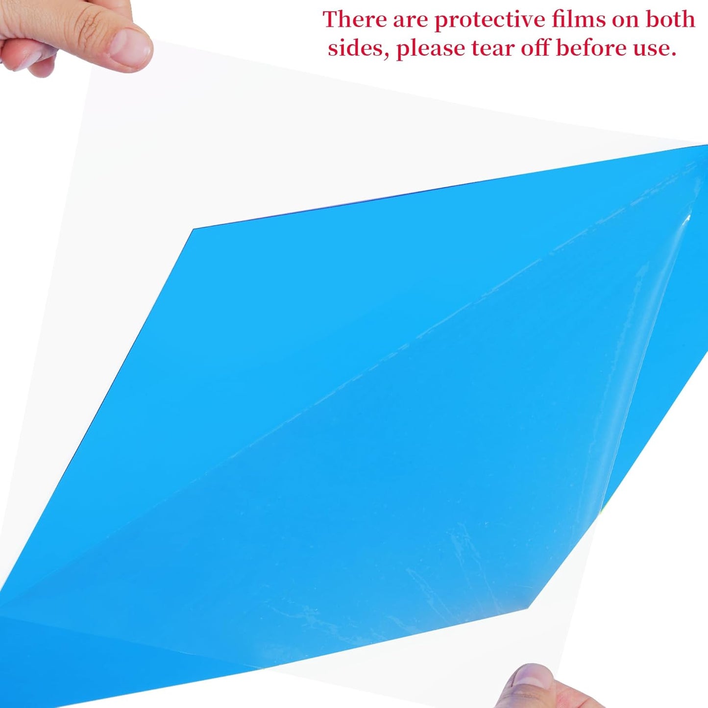 Lystaii 9pcs Lighting Gel Filter 11.8 x 11.8 Inches Gel Light Filter Color Correction Colored Overlays Transparent Color Filters Film Plastic Sheets for Film, Video, Photo, Stage Studio (Dark Blue)