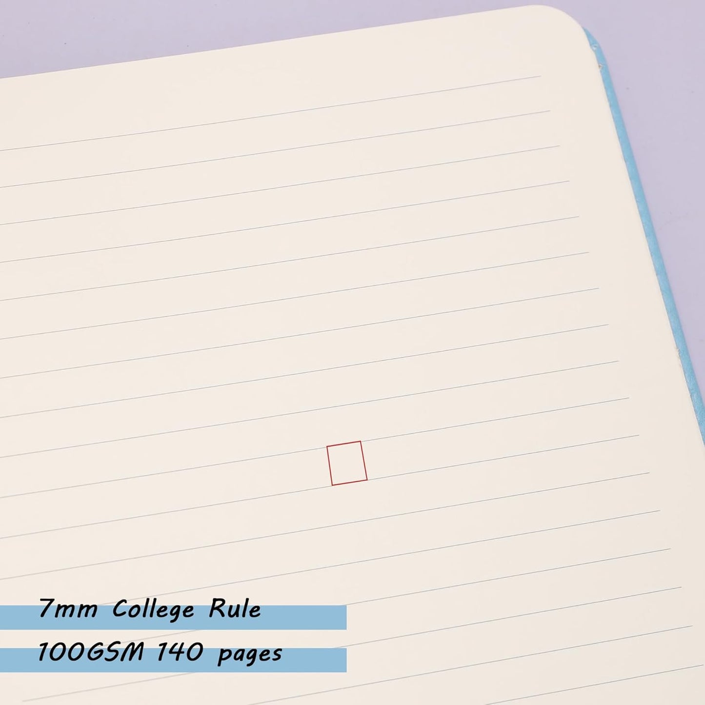 Spiral Notebook for Women, Durable A5 Leather Hardcover Notebooks, 140 Lined Pages, Cute Notebooks for Perfect Supplies at School, 8.3 x 6.2 in