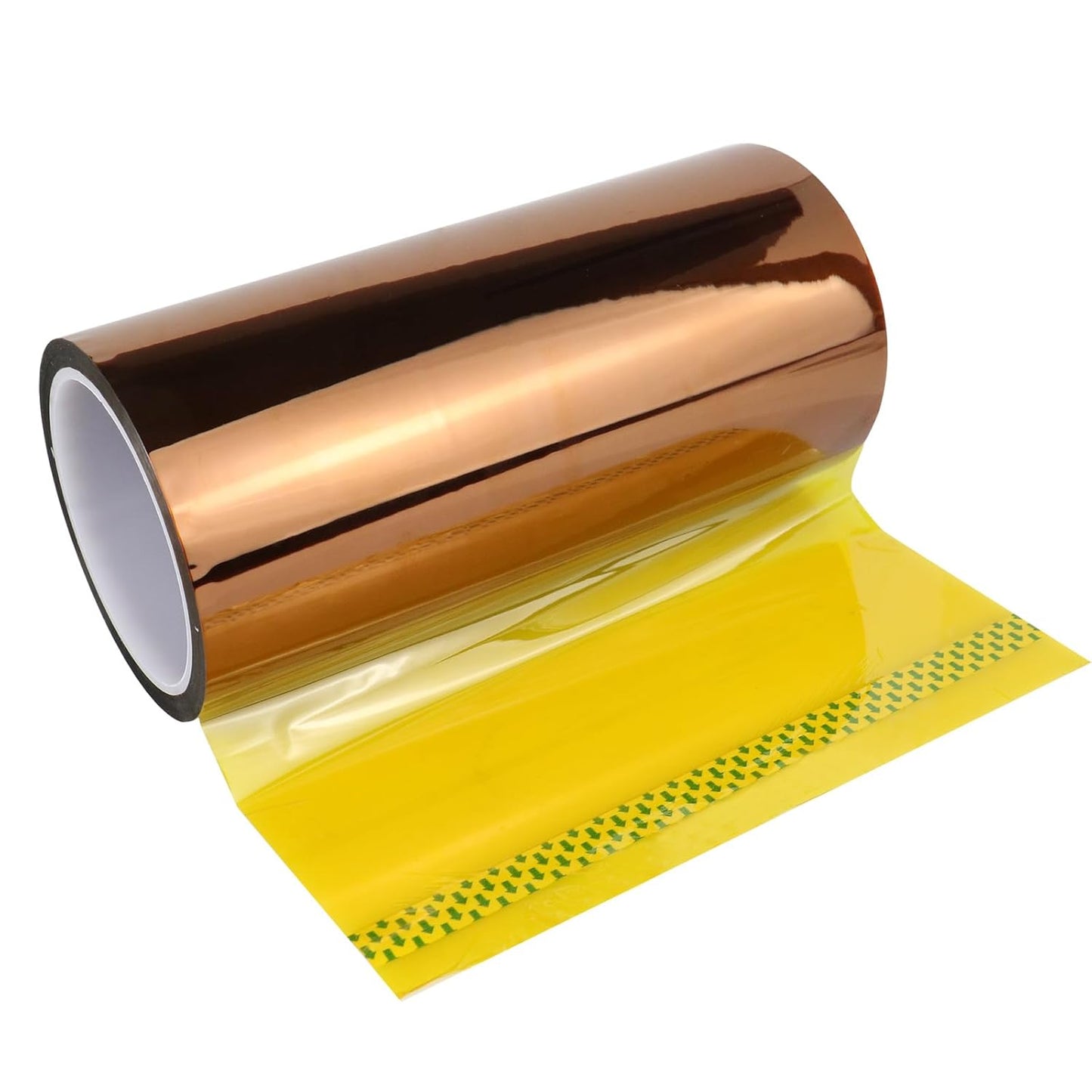 BOMEI PACK Polyimide Tape, 1 Pack High-Temperature Resistant Tape 8inch x 33m(108ft), No Residue Heat-Resistant Tape for Electric Task, 3D Printing, Soldering, Sublimation, Masking Sealer Machine