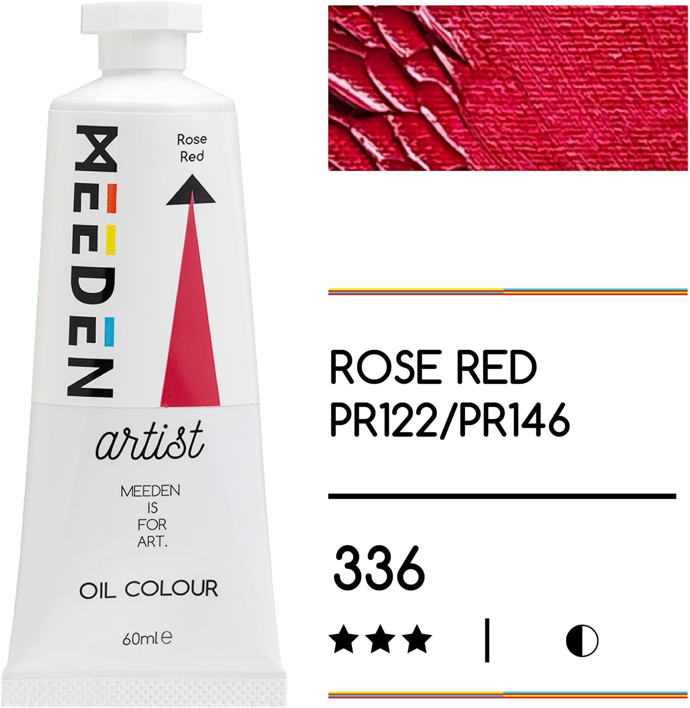 MEEDEN Artist Grade Oil Paint: Rose Red - 60ml/2oz Tube - Professional Art Paints for Canvas Painting