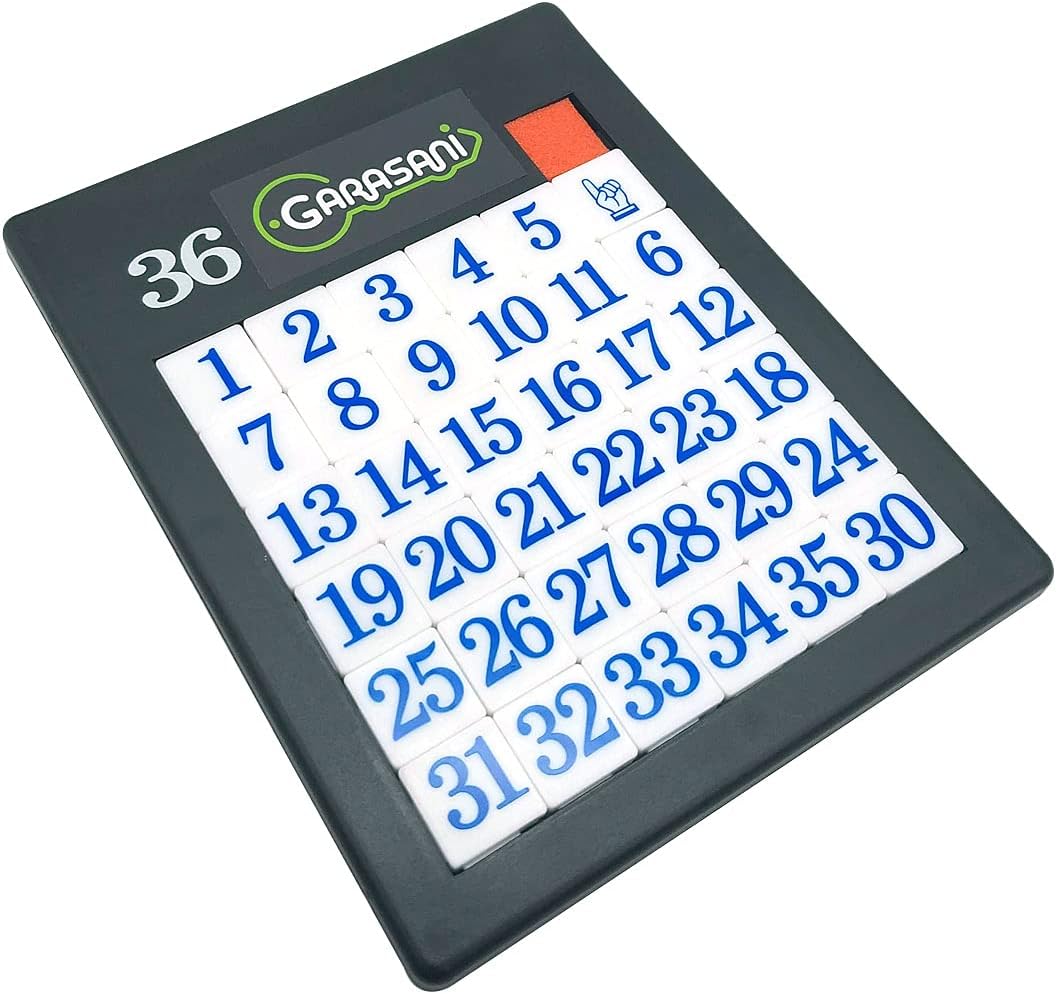 Number Slide Puzzle Brain Teaser IQ Game (35 Number)