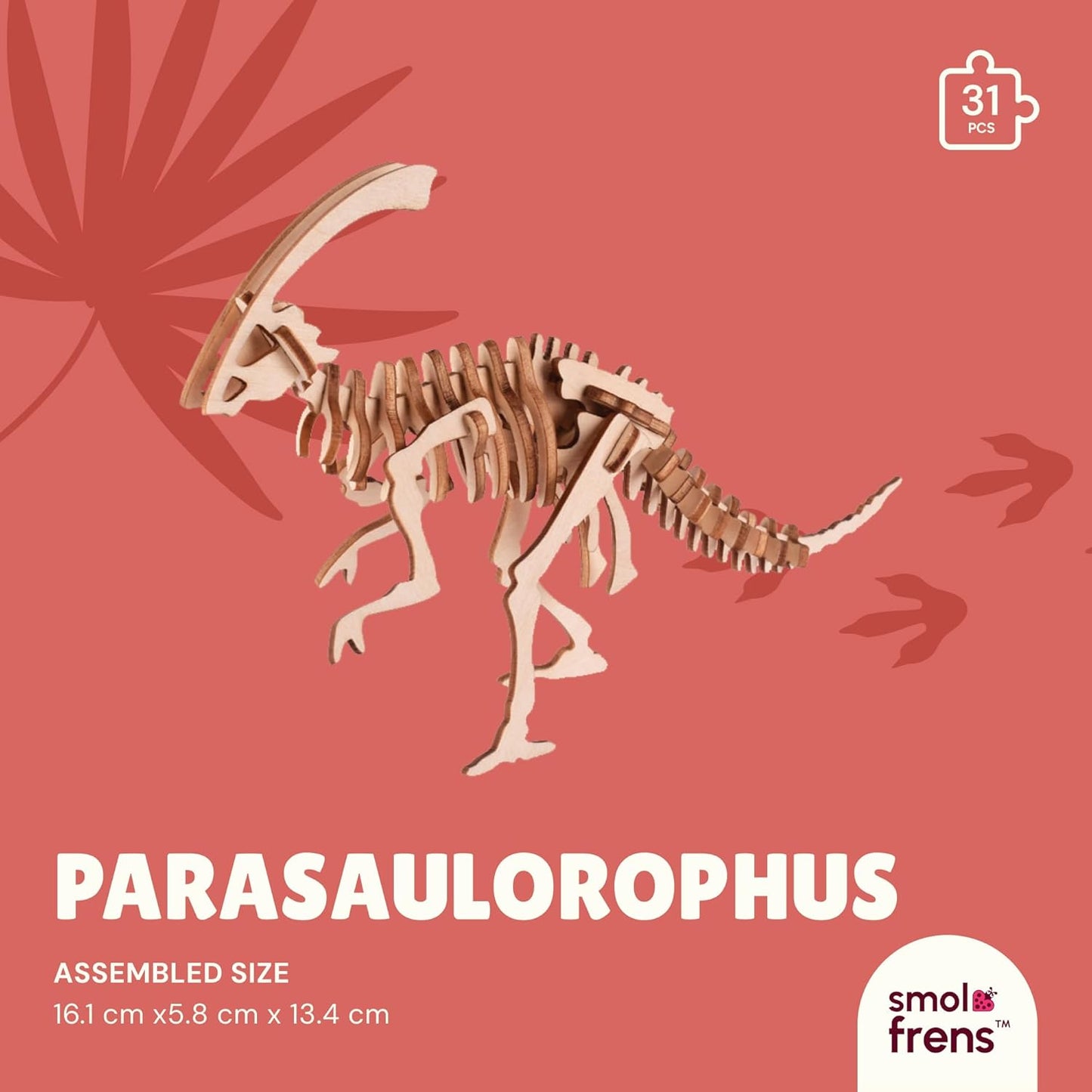 Wooden Dinosaur Puzzles for Ages 8+, 4 Pack 3D Wooden Puzzles, STEM Kits for Kids & Adults, Wood Crafts Model Kits, STEM Toys, DIY Art Projects, Educational Gifts Toys, Party Favors - Jurassic Frens