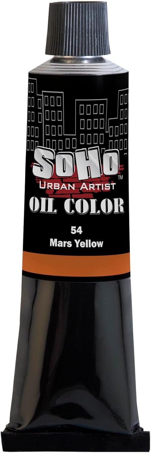 Soho Urban Artist Oil Paint - Mars Yellow, 170 ml Tube - Best Valued Oil Colors for Painting, Excellent Pigment Load