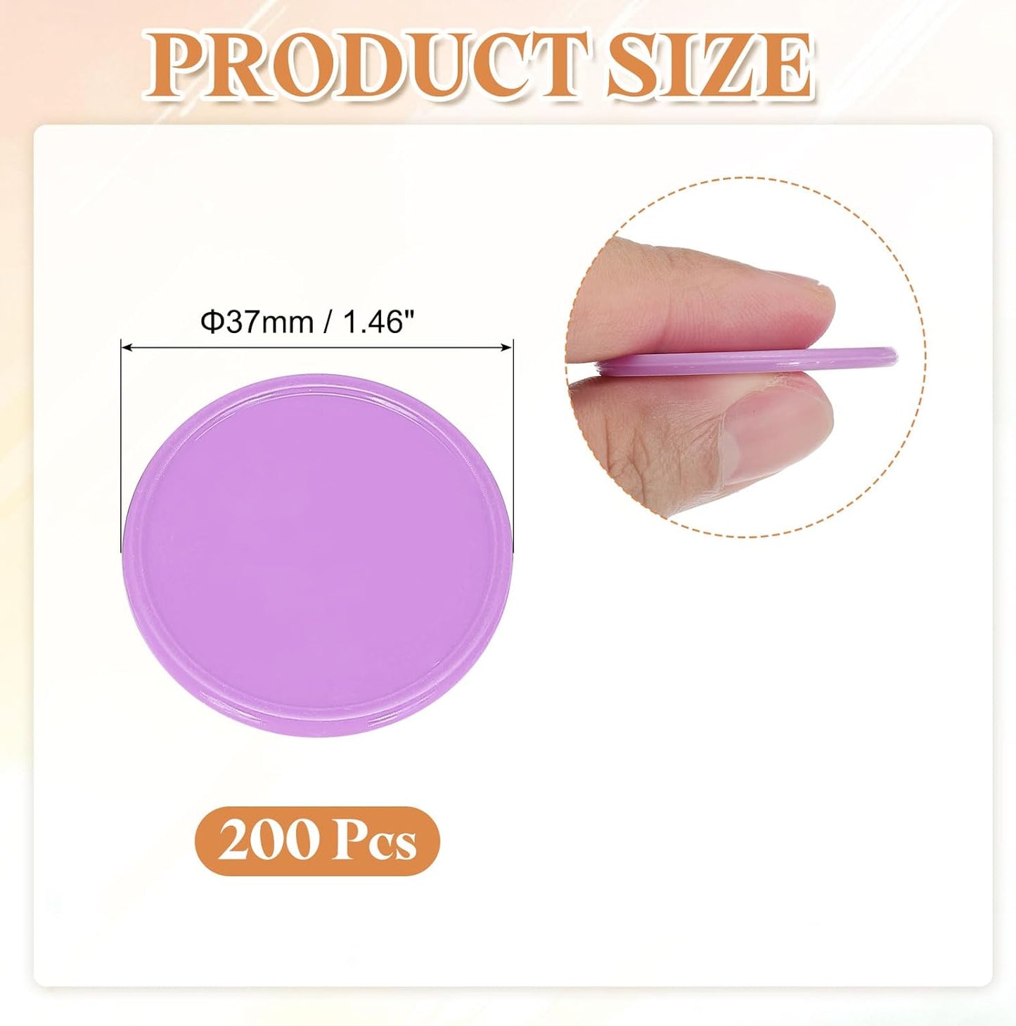 uxcell Plastic Poker Chips, Learning Counters Counting Counters Disk Marker Opaque Game Token for Game Play Math Counting