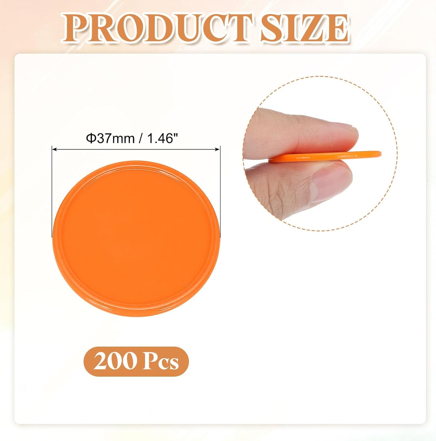 uxcell Plastic Poker Chips, Learning Counters Counting Counters Disk Marker Opaque Game Token for Game Play Math Counting