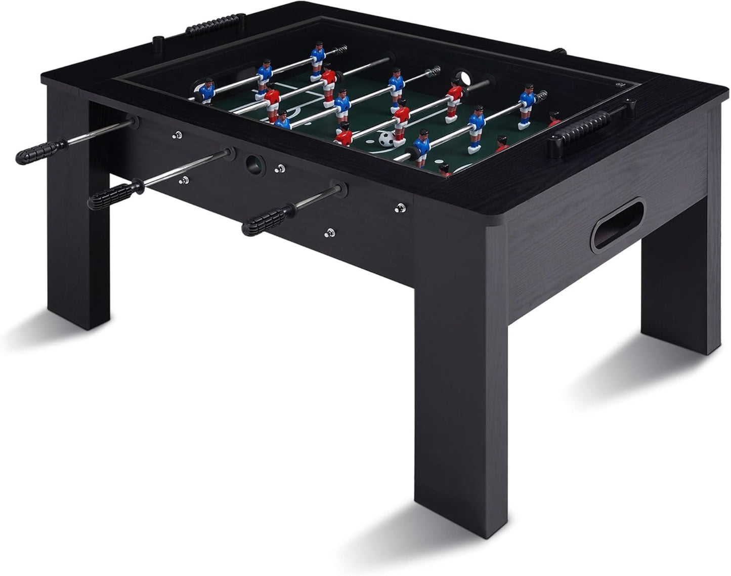 Foosball Coffee Table, 42" Soccer Game Table with Tempered Glass, Modern Game Table with 2 Balls for Adults, Kids, Home, Indoor Family Living Room