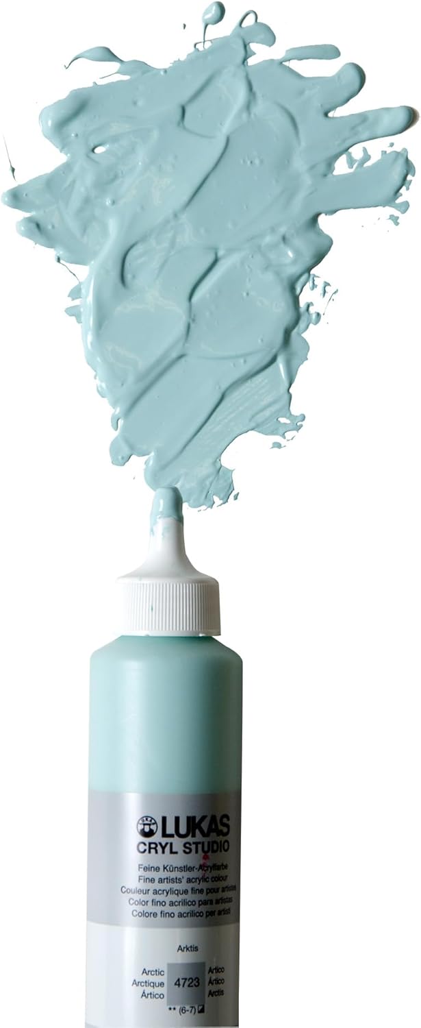 Lukas CRYL Studio Artist Acrylic Paint, Steel Blue, 125 ml Tube - High Pigment Acrylic Paints for Canvas Painting, Large Scale Works - Medium-Viscosity, Water-Mixable, Fast Drying