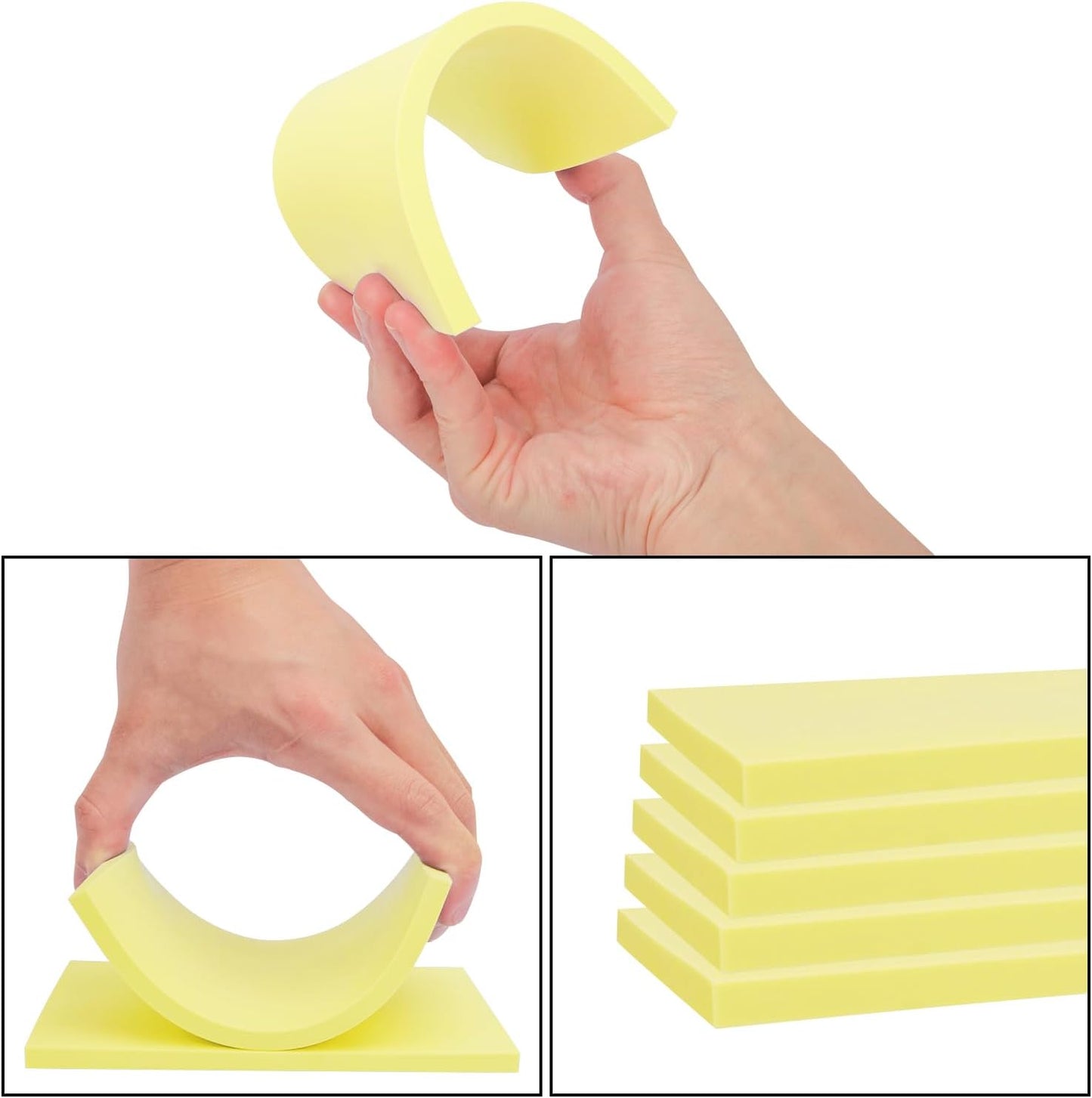 KUKLIPJIM 25 Pcs 4""x6"" Rubber Carving Blocks, Linoleum Blocks, Stamp Carving Blocks for Printmaking, Linocut Artists, Crafts and More,(Yellow)