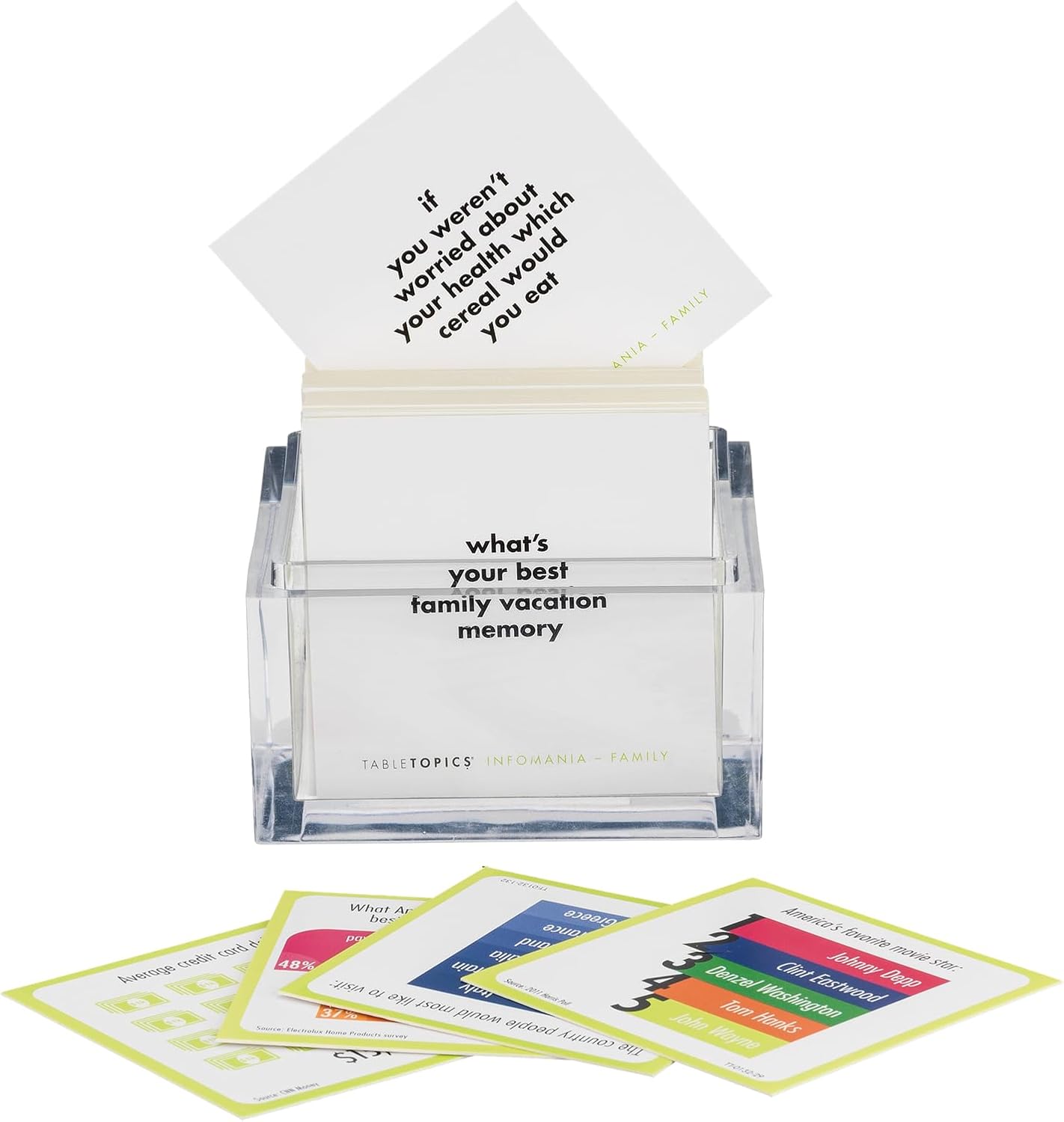 TABLETOPICS Family Infomania: Questions to Start Great Conversations