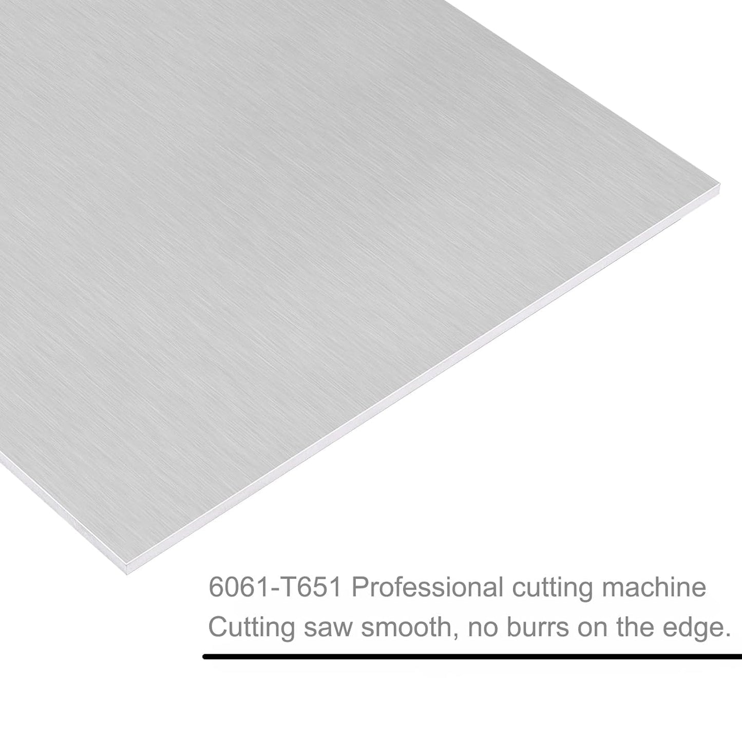 6061 T651 Aluminum Sheet Metal 12 x 12 x 1/16 (0.63”) Inch, Flat 1.5MM Aluminum Metal Plate for Crafting, Industrial, Double-Side Protective Film