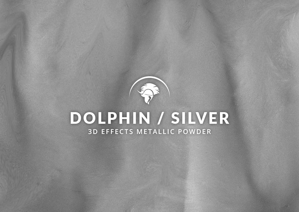 Spartan Epoxies Metallic Pigment Powder for Epoxy - 30 Unique Colors, 4oz for 1 Gallon and 12oz for 3 Gallons of Clear Epoxy, Made in the USA (Dolphin, 12oz (135 Grams))