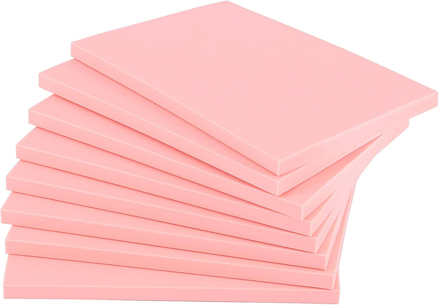 ZOENHOU 20 Pcs 4" x 6" Pink Soft Rubber Carving Blocks, Crafts Rubber Stamping Blanks, Linoleum Blocks for Printmaking
