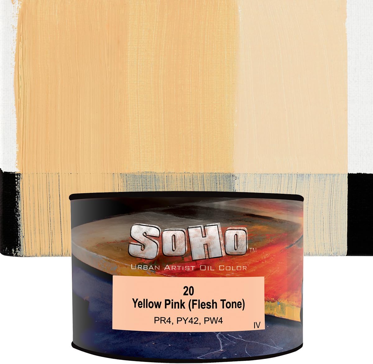 Soho Urban Artist Oil Paint - Flesh, 430 ml Can - Best Valued Oil Colors for Painting, Excellent Pigment Load