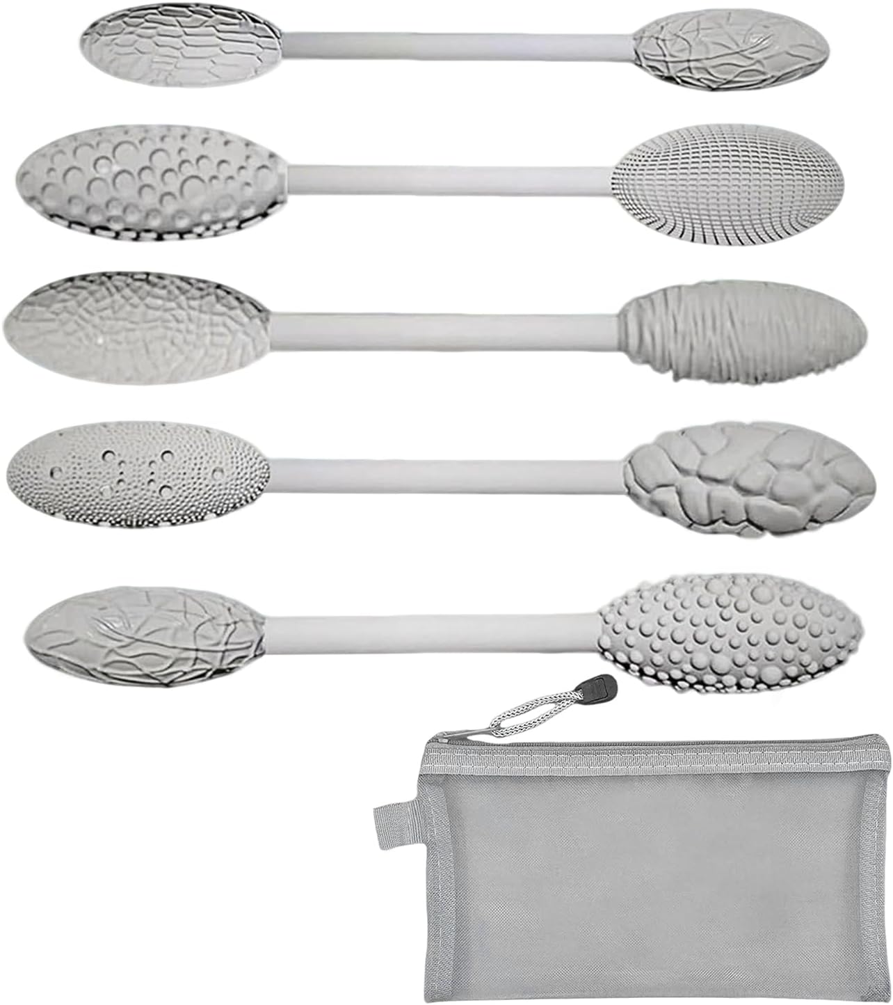 5PCS Double-Ended Clay Sculpting Tools, Polymer Clay Texture Tools Set with Wooden Handle for Pottery, Ceramics, DIY Art Modeling - Professional Sculpting & Detailing Kit