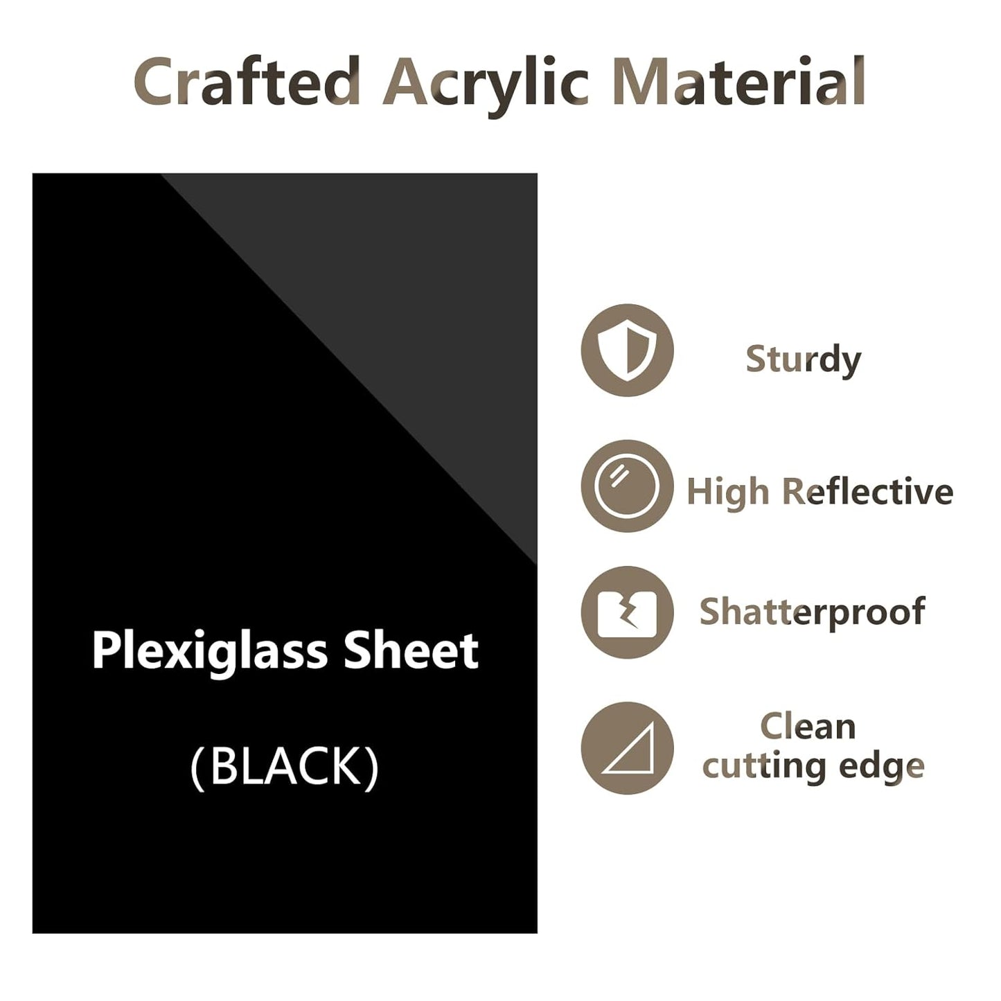 Egofine 4" x 6" Black Plexiglass Sheets 20 Pack 0.04 Inch Cast Acrylic Sheet Thick for DIY Craft Projects, Painting, Photography, Sign, Display Stand, Home Decor, Easy to Cut