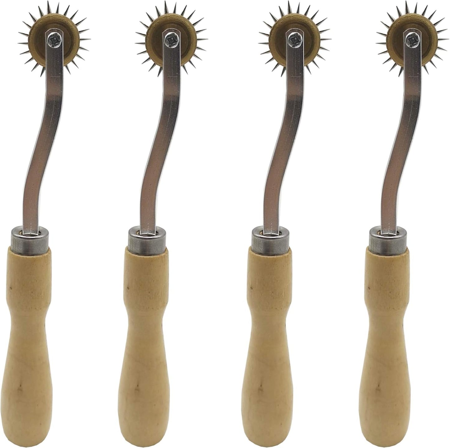 RONYOUNG 4PCS 4mm Sewing tracing Wheel for Sewing Patterns, Pounce Wheel, Perforation Cutter, Overstitch Wheel, Paper Perforator Tracing Wheel Sewing, Rotary Perforator, Pounce Wheels