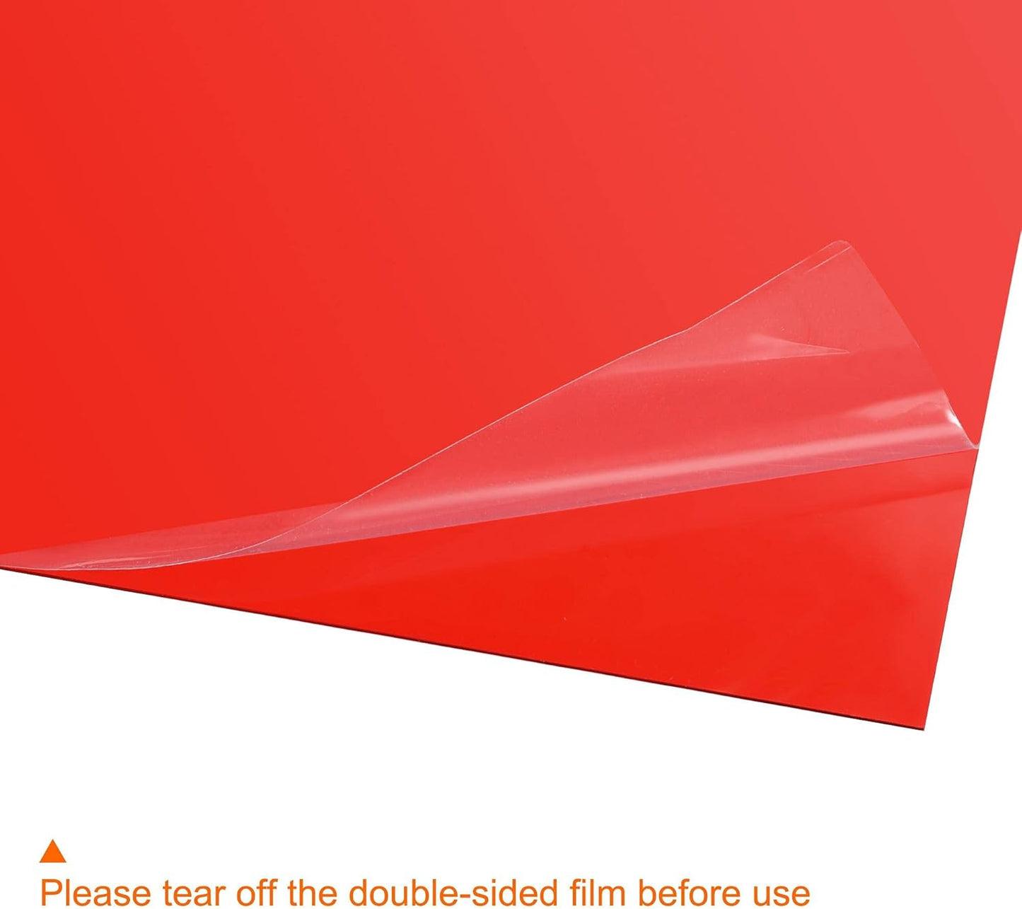 uxcell 4Pcs A4 Gel Light Lighting Filter Overlay Transparent Color Correction Plastic Vinyl PVC Sheets Photography Television Red,0.3mm