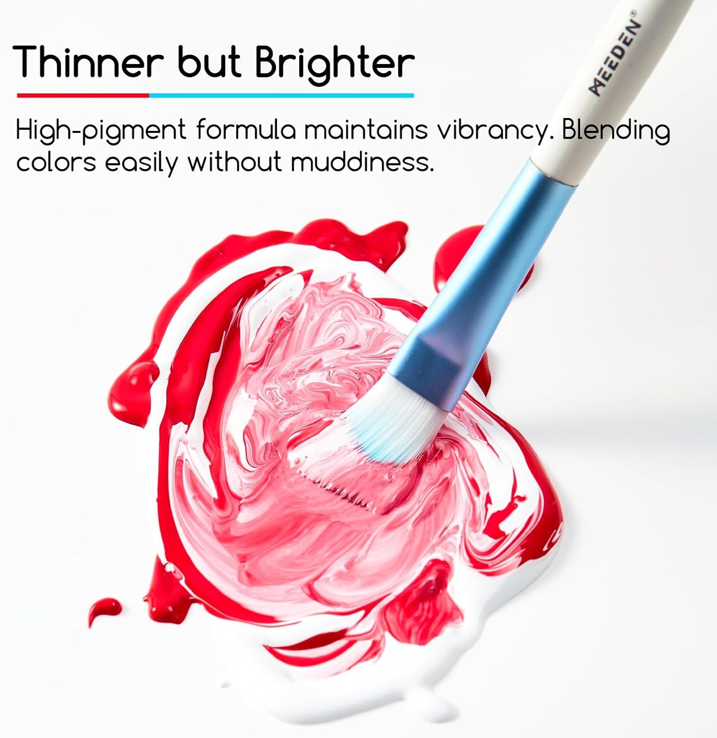 MEEDEN Vandyke Brown Acrylic Paint: Matte Finish 250ml/8.45oz Soft Body Bulk Acrylic Colors in Ergonomic Bottle - Fluid Flow Art Paints for Artists Canvas Painting