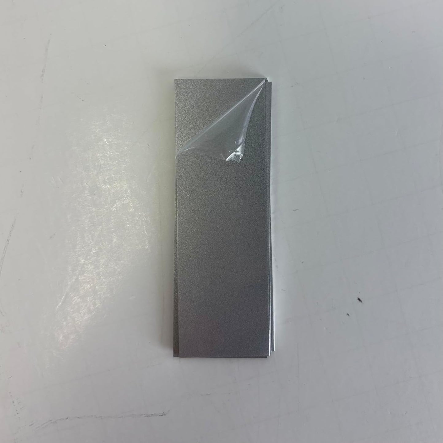 Blank Metal Plates for Laser Engraving - 4 Pack | Aluminum Sheets 0.020" Thick | CO2, Diode, Fiber Laser Compatible | Multiple Sizes & Colors (Silver (engraves black), .75x3 inch)