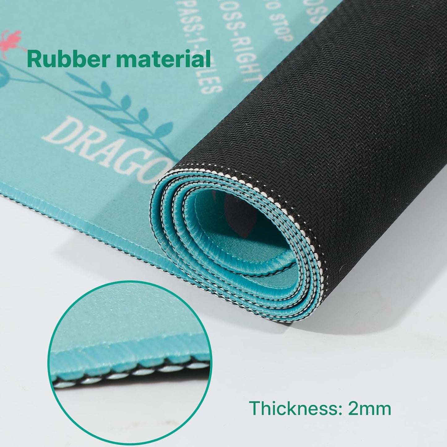 Mahjong Mat, Mahjong Mat for Table, Comes with 1 Velvet Mahjong Mat Storage Bag, with 2025 Mahjong Cards (4pcs), Fit for Mahjong/Poker/Board Games/Card Games/Dominoes (Green)