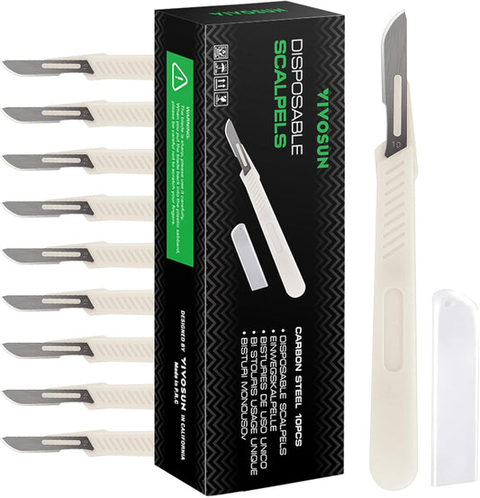 VIVOSUN #10 High-Carbon Steel Blades for Cutting Plants and Propagation