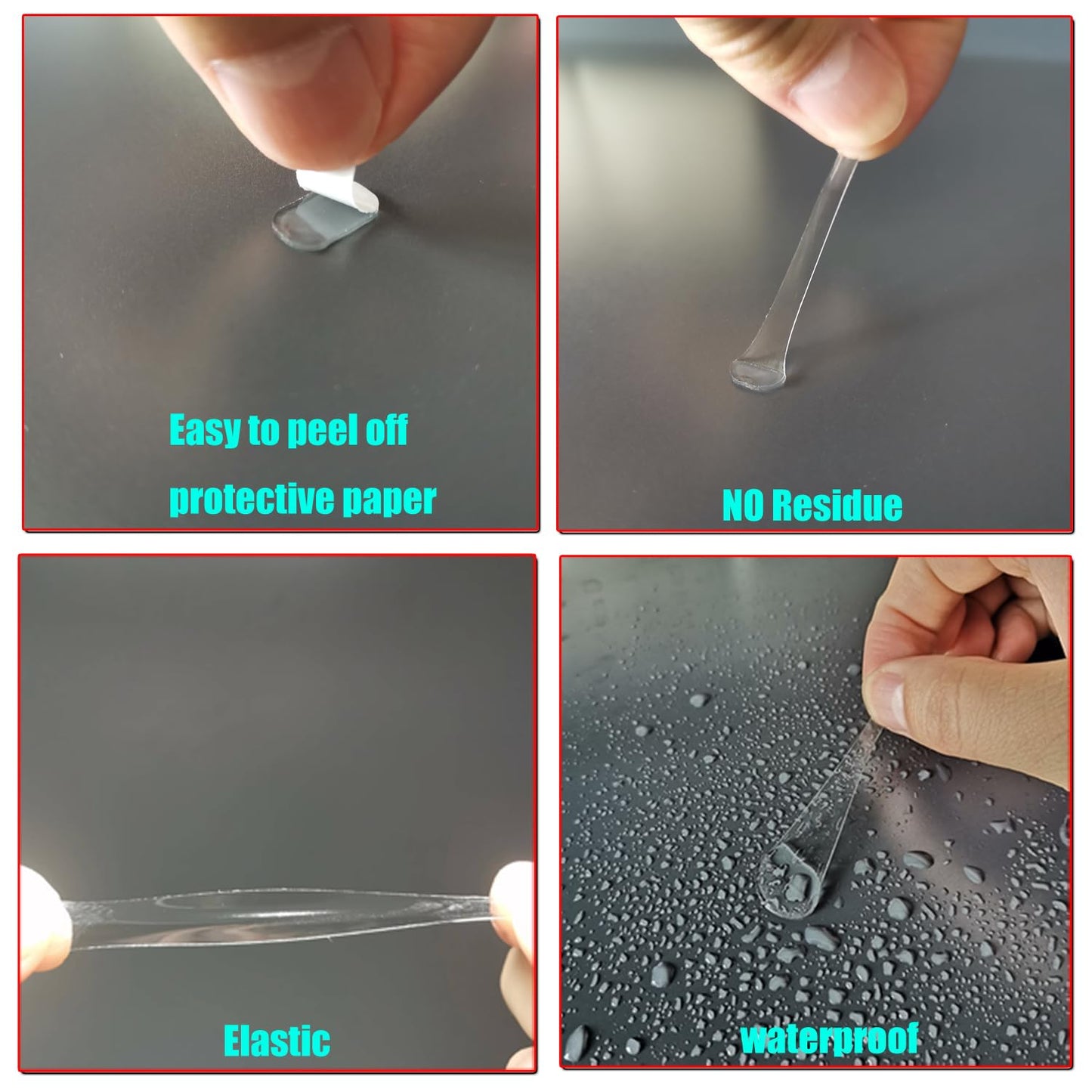 360 Pcs Double Sided Sticky Dot, Sticky Tack Poster Stickers Round Clear Stickers, No Trace Poster Adhesive Putty Removable Waterproof Adhesive Dots for Festival Decoration Sticky Dot (0.31" X 0.51")