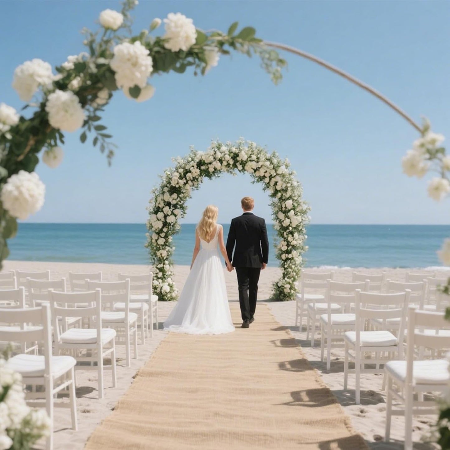 60" x60 Feet Premium Natural Burlap Fabric Roll – Multipurpose for Gardening, Weddings, Crafts & Holiday Decor – Wedding Aisle Runner, Halloween/Christmas Burlap, Weed Barrier & More