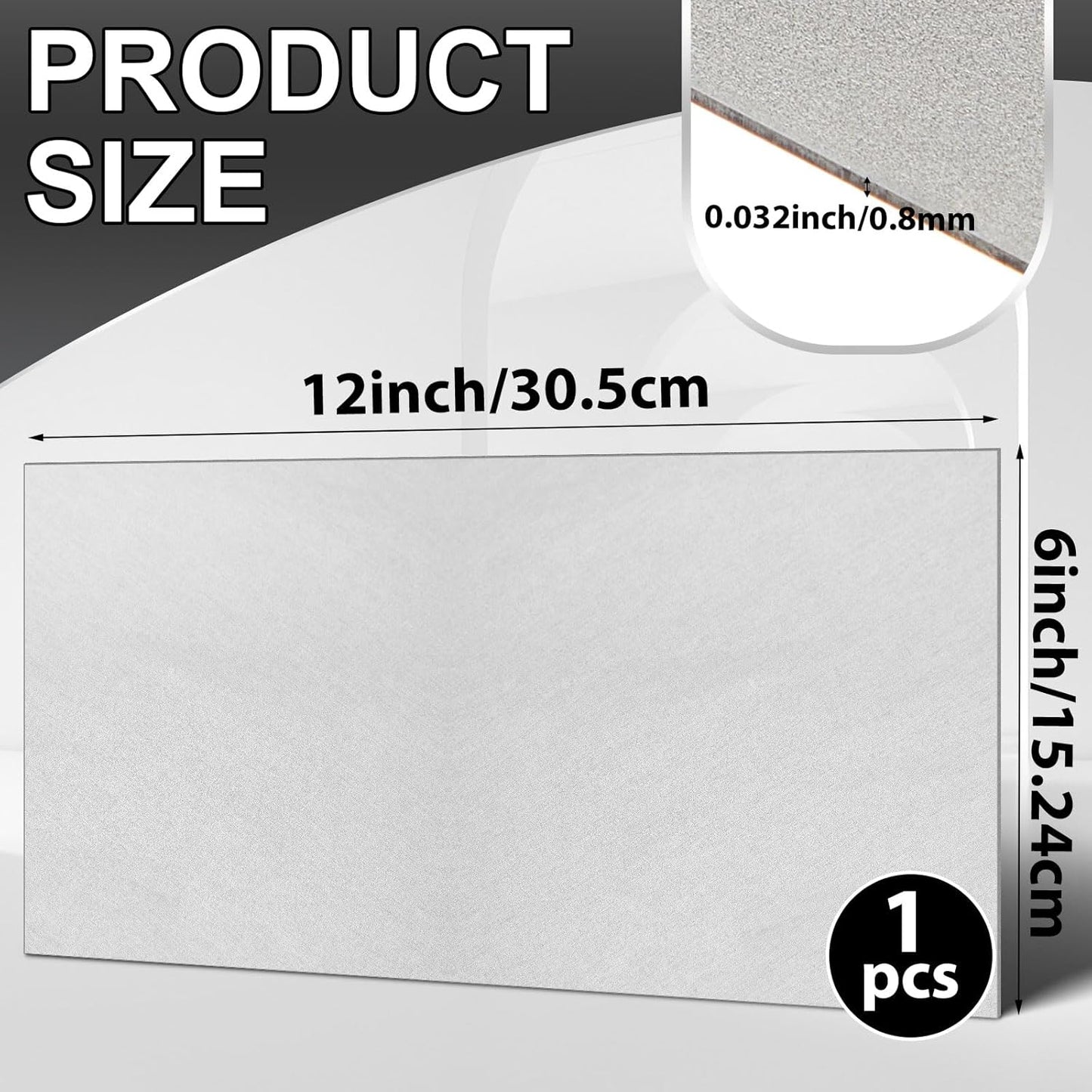 Zonon 1 Pcs 20 Gauge Steel Sheet Metal Cold Roll Steel Sheet 12" x 6" x 0.032" Weldable Metal Roll Steels Plate for DIY Craft Projects Home Auto, Easy to Shape, Weld, Cut and Form