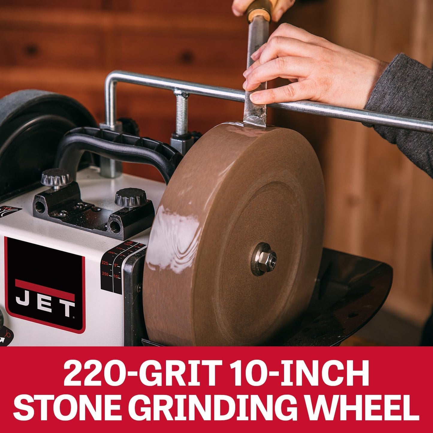 JET 10-Inch Variable-Speed Wet Sharpener, 150 RPM, 120V 1Ph (Model JWS-10)