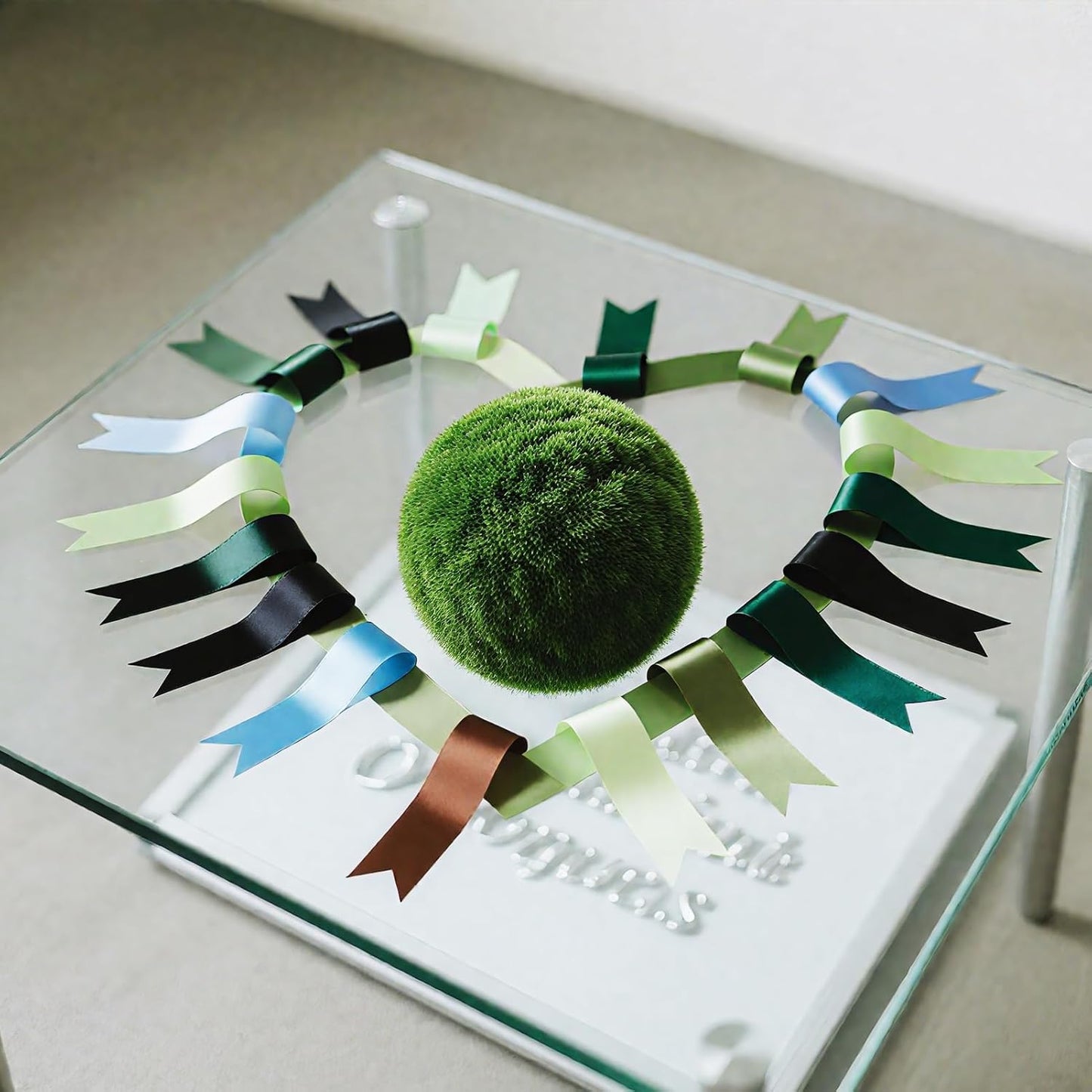 3/8 Inch Assorted Satin Ribbon Set, 50 Yards Double Faced Pack, Into The Forest 10 Colored Green Ribbon Bulk for Gift Wrapping, Crafts, Flower Bouquet, Eco Environment, Earthy Day, Forest Wedding