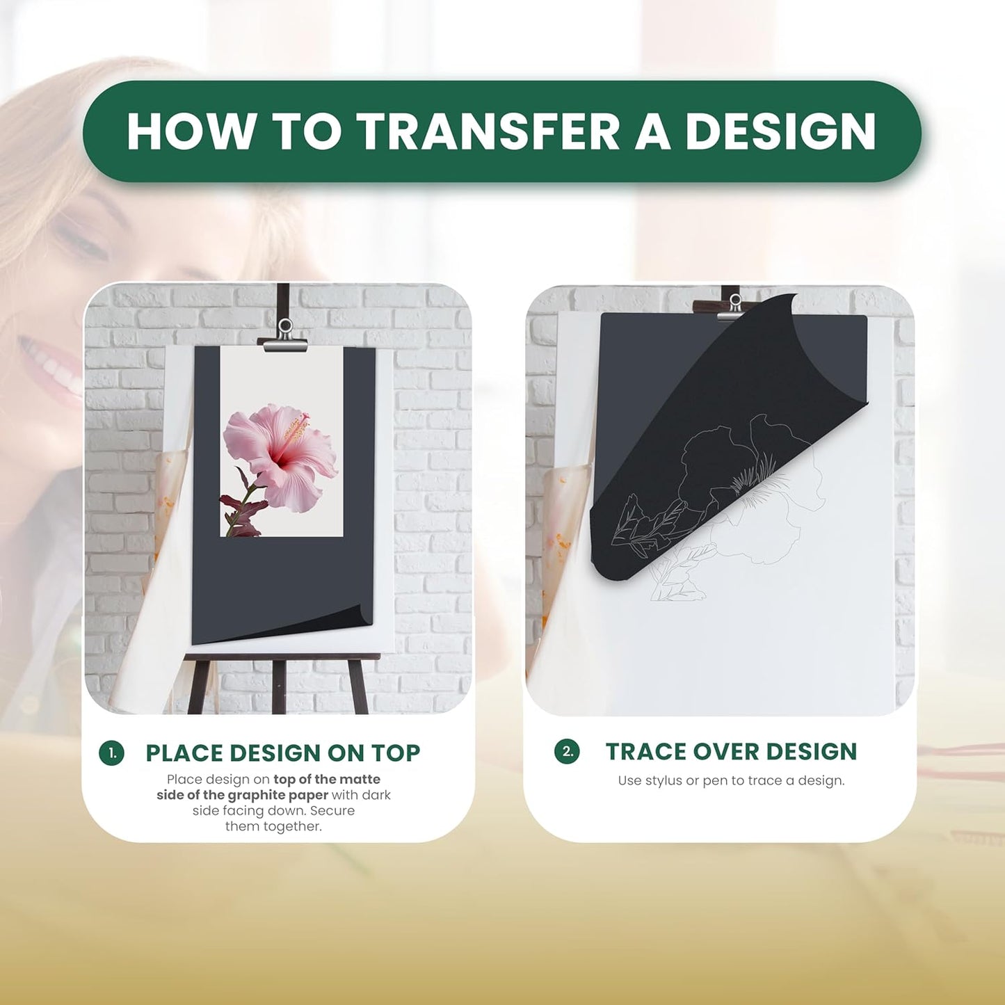 MyArtscape Graphite Transfer Paper Roll - Black Waxed Carbon Paper 17" x 30ft Transfer Paper Roll, Graphite Paper, Precise Carbon Paper Ideal as tracing Paper for Drawing