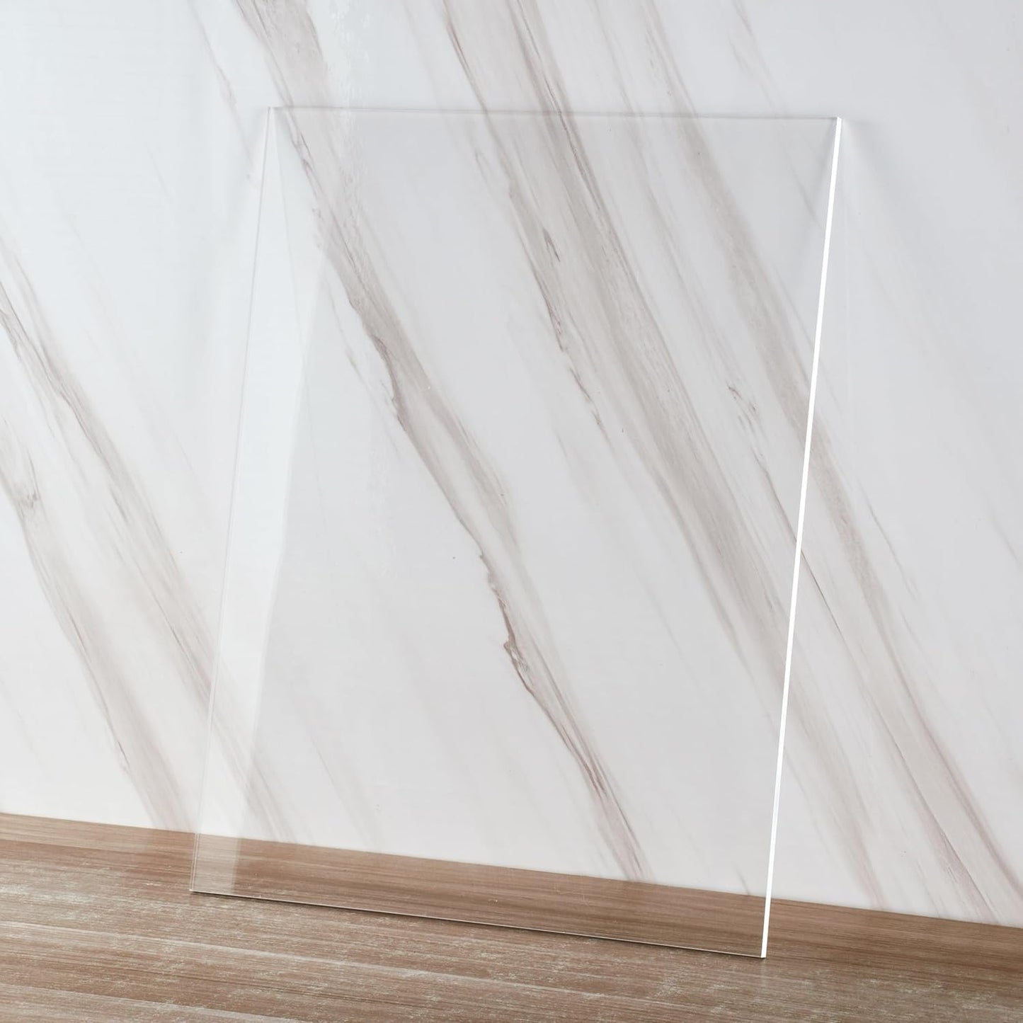 Clear Acrylic Sheet 18" x 24" x 1/8" Thick (3mm) Cast Plexiglass Panel Transparent Plastic Board for Craft, Display Projects, Wedding Sign, Laser Cutting, Engrave, Pack of 2