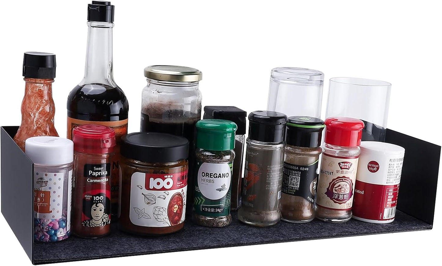 U Shape Floating Shelves Wall Mount Metal Bookshelf CD DVD Storage Display Shelves, Black Set of 6