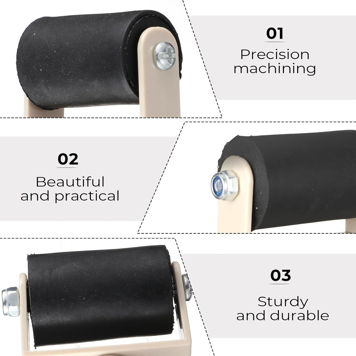 15 Pcs Rubber Brayer Roller Bulk, Small Printmaking Brayer Rollers 1.97 Inch Versatile Plastic Relief Printing Roller for DIY Art Crafting, Oil Painting, Ink Stamping Gluing Tools