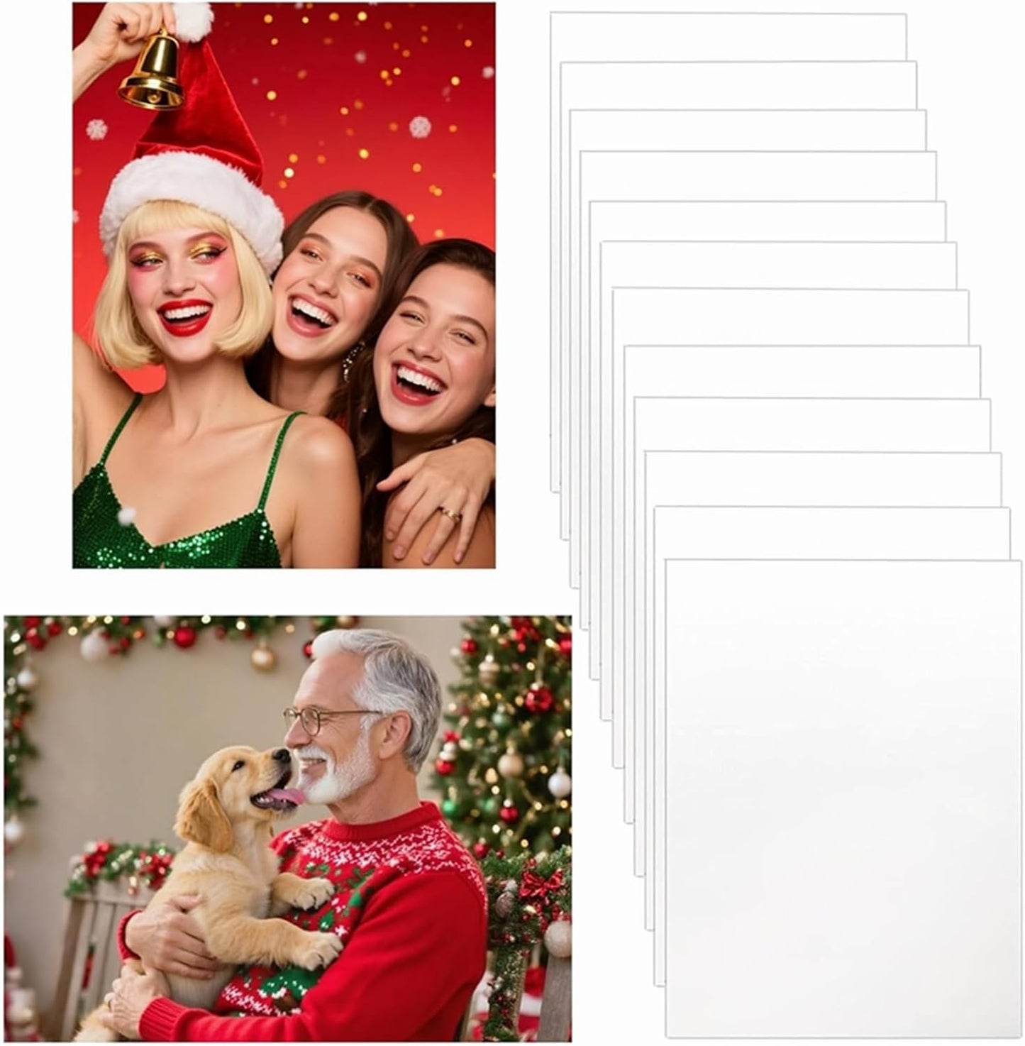 24pcs Sublimation Metal Photo Blanks 8x10 Inch - Make Your Permanent Photo Posters Signs, Sublimation Aluminum Blank for Crafters Small Businesses DIY Enthusiasts (Thickness 0.45mm)