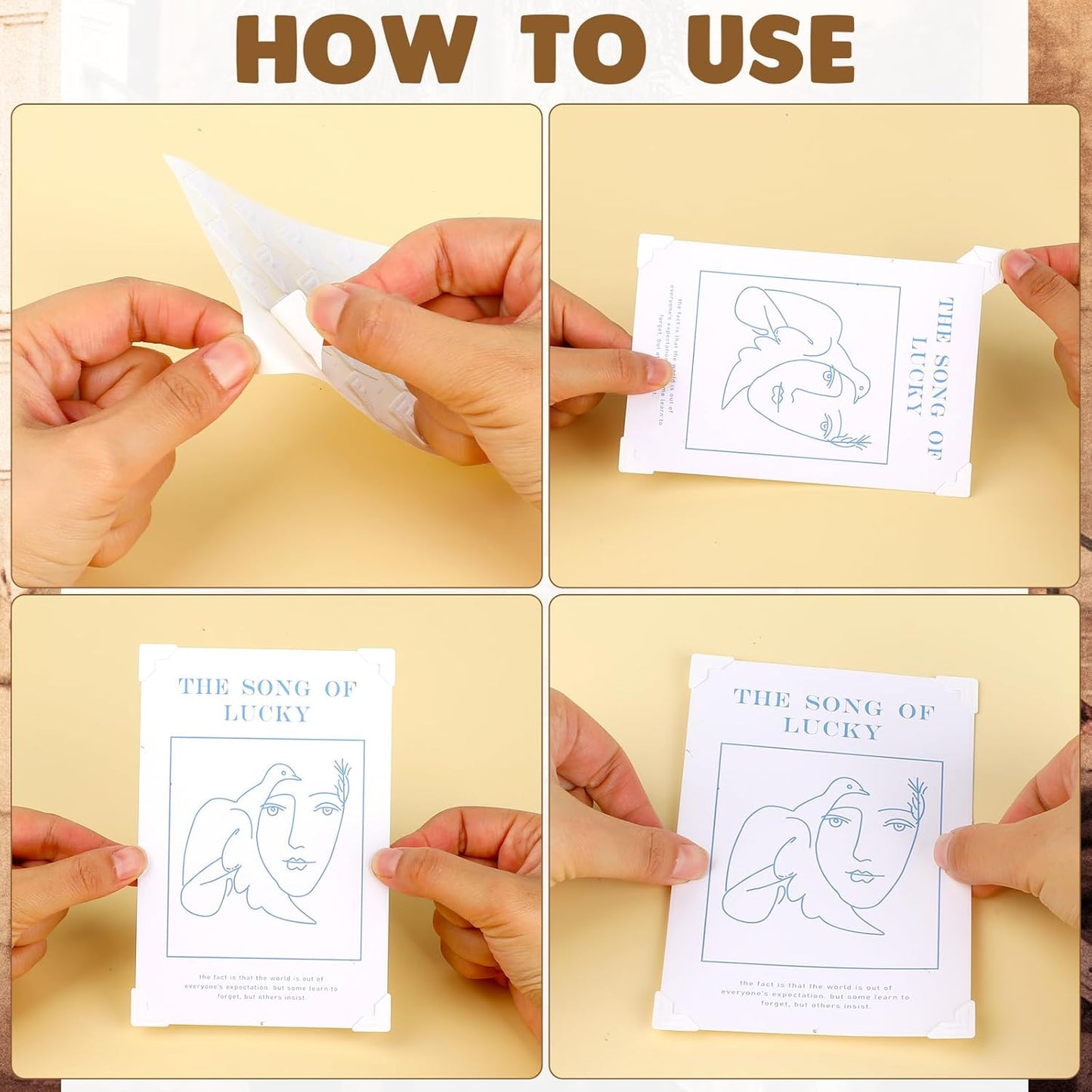 240 Pcs Photo Corners Self Adhesive Picture Corners for Scrapbooking, White Photo Corner Stickers, Photo Mounting Corners for DIY Scrapbook, Photo Album, Journal, 10 Sheets