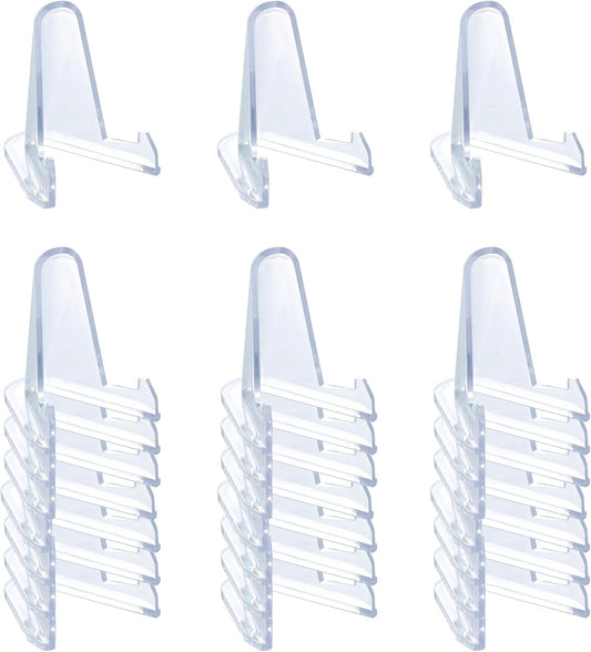 24 Packs Thickened edition (2.3 Inch) Acrylic Card stands, Card Holder Display Stand,Coin Display stand, for Display Magnetic Card Holder,Challenge Medals, Baseball Cards, Sports Cards, Trading Cards