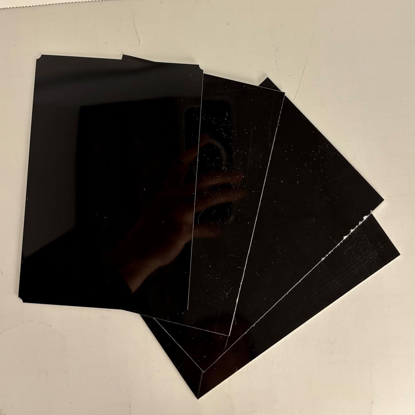 Blank Metal Plates for Laser Engraving - 4 Pack | Aluminum Sheets 0.020" Thick | CO2, Diode, Fiber Laser Compatible | Multiple Sizes & Colors (Black (engraves gold), 3x11.25 inch)