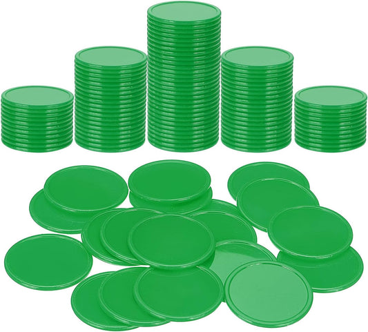 uxcell Plastic Poker Chips, Learning Counters Counting Counters Disks Markers Opaque Game Tokens for Game Play Math Counting