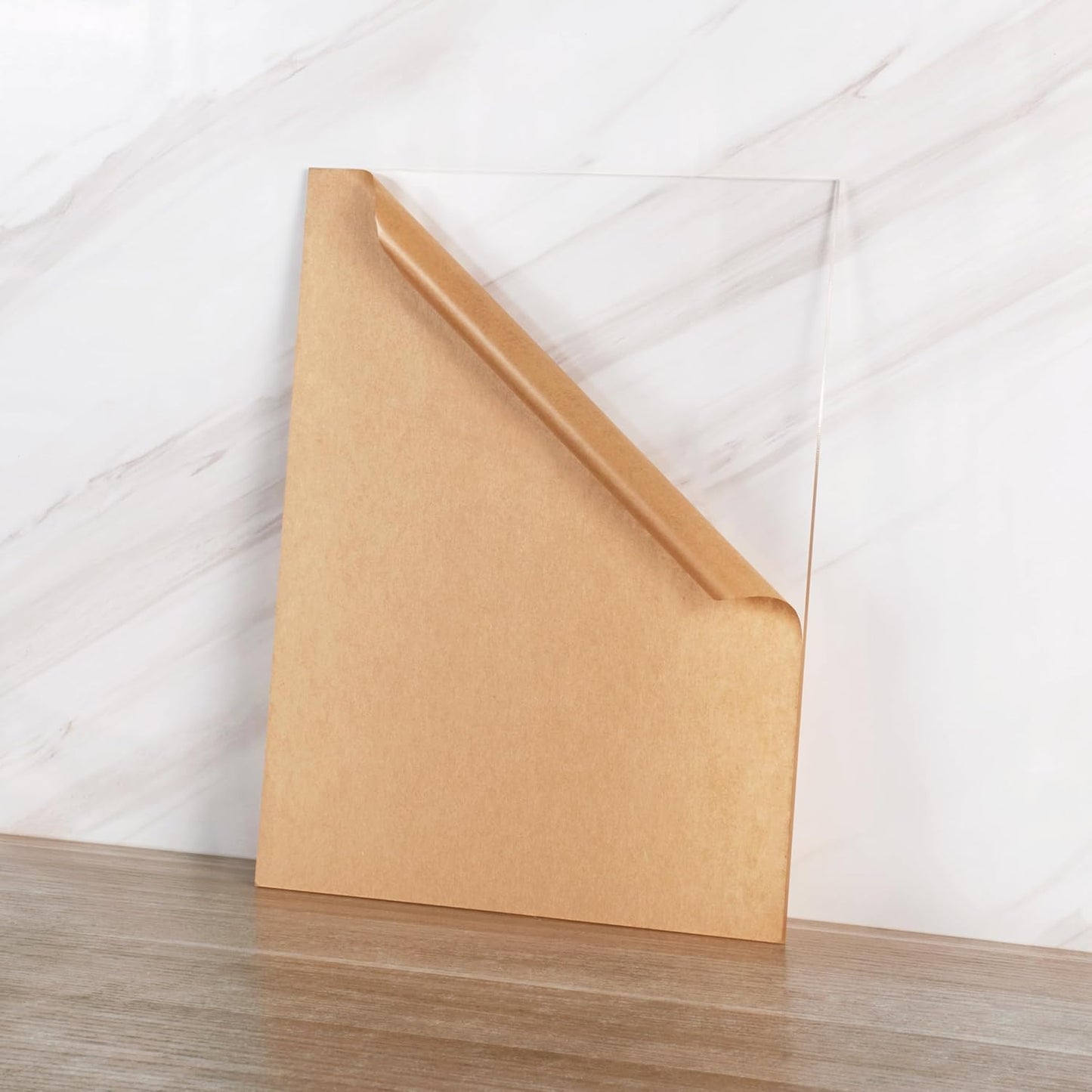 Pack of 10 Clear Acrylic Sheets 12" x 16" Cast Plexiglass Panel 1/8" Thick (3mm) Transparent Plastic Board for Signage, Craft, Display Projects, Laser Cutting, Engraving