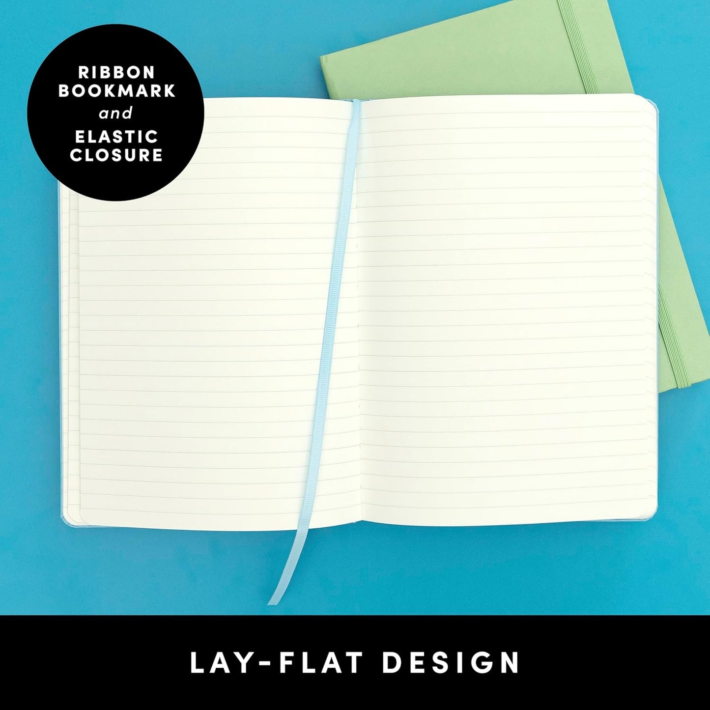 PAPERAGE Lined Journal Notebook, 10 Pack, (Pastel Rainbow), 160 Pages, Medium 5.6 in x 8 in - 100 GSM Thick Paper – Hardcover Journaling Notebook for Work, School & Note Taking